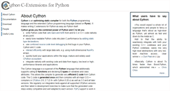 Desktop Screenshot of cython.org