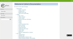 Desktop Screenshot of docs.cython.org